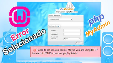 error  fallo de sesión en  mysql - wampserver |Failed to set session cookie ||Tutorial ||