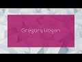 Gregory hogan  appearance