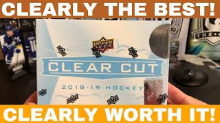 CLEARLY the best 2018-19 Upper Deck Clear Cut Hockey Box Break