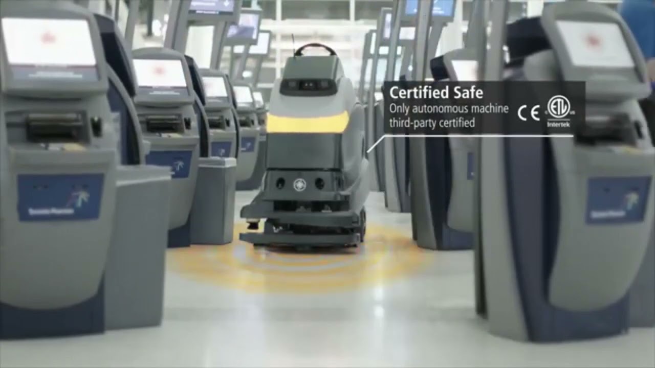 Arkansas Airport Autonomous Scrubber - by Myers Supply