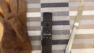 Samsung Remote stuck! Best way to open back to change batteries without damaging remote.