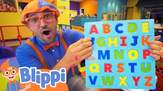 Blippi Plays at a Kids Indoor Playground | Learn ABC's, Colors, & Jobs | Educational Videos For Kids