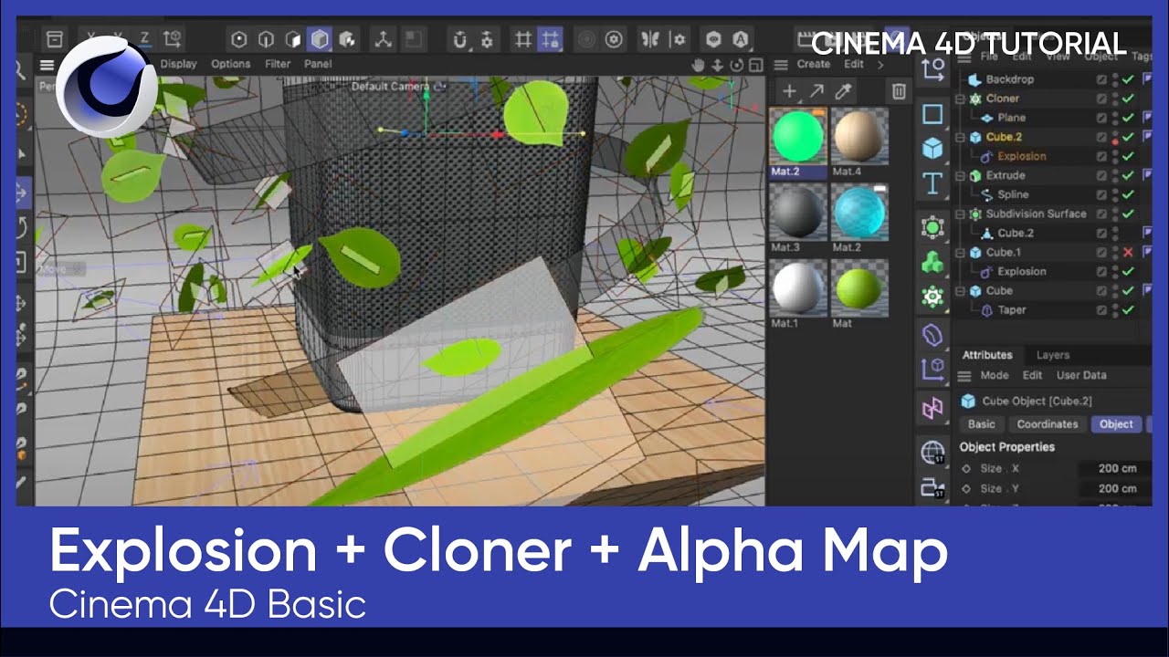 Explosion + Cloner - C4D - YouTube
