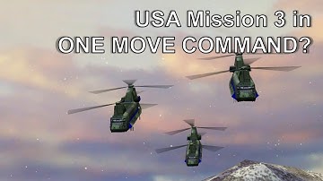 [Zero Hour] Complete USA Mission 3 with JUST 1 MOVE COMMAND! (Easy)