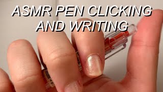 ⟶ ASMR fast + aggressive pen clicking, tapping and scribbling with page flicks and notecards! ⟵
