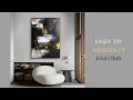 Easy diy textured art suitable for almost any interior design style  abstract painting tutorial