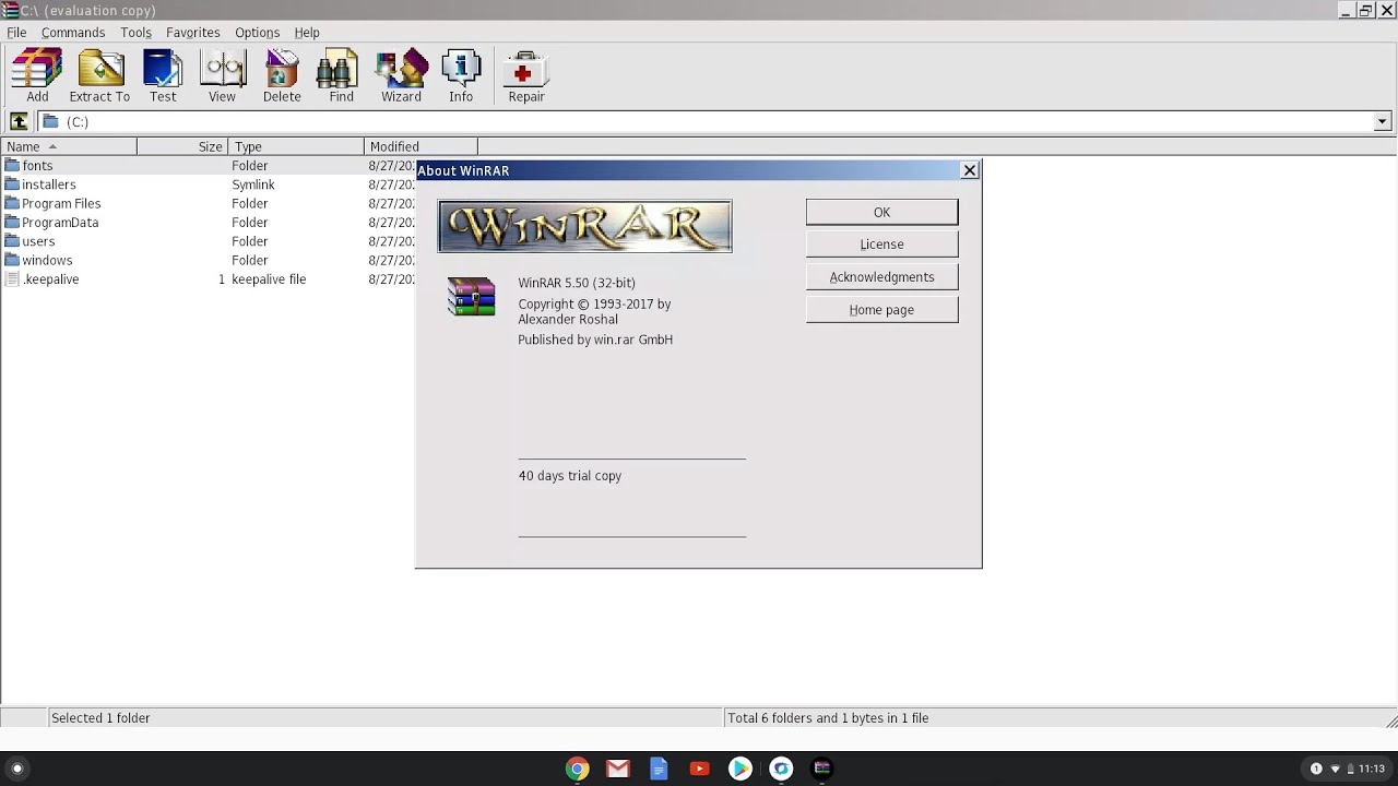 winrar download for chromebook