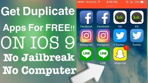 NEW How to Duplicate Apps on IOS 9 NO JAILBREAK NO COMPUTER