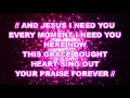 Jesus I Need You - Hillsong Worship Karaoke