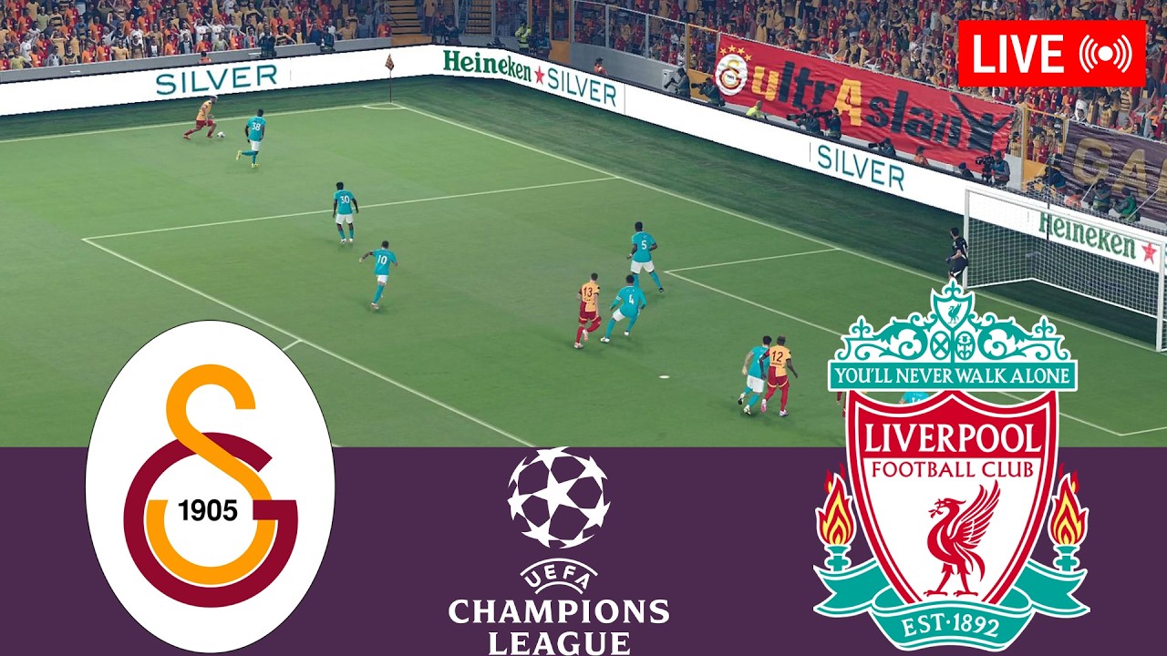 🔴Galatasaray vs Liverpool LIVE⚽ UEFA Champions League 25/26 Full Match - Simulation Video Games