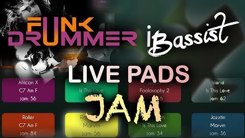iBassist jamming with Funk Drummer - Live Pads
