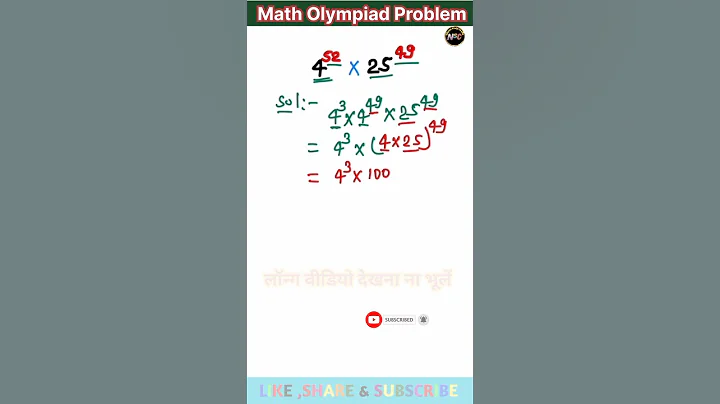 Can you solve this ? Math Olympiad Problem #maths olympiad #youtubeshorts