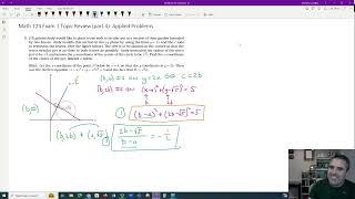 Information Math 124 Exam 1 Review (part 4): Tangent Application Problems Update