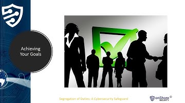 onShore Security - Chris Johnson on "Segregation of Duties"