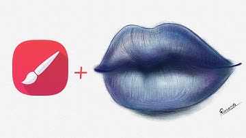 How to draw /infinite painter/pencil sketch /ballpoint pen sketch/tutorial/speed paint/easy way