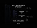 Preço dos iPhones 17#apple ##iphone17promax  #iphone17 #iphoneair #iphone17pro