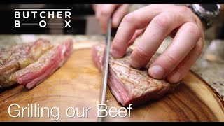 Chef yankel polak demonstrates a simple method to grill butcherbox’s
delicious 100% grass-fed and grass-finished new york strip, liked this
cooking technique? help us bring more such videos you by ...