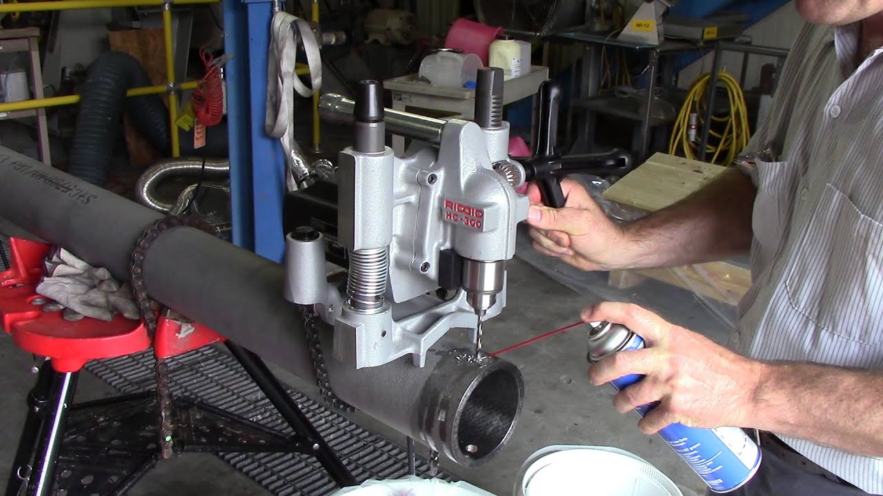 Сверление и рассверливание. Сверлить трубы. Ridgid сверлильный станок. Сверлить трубы. Сверление отверстий в металле большого диаметра.