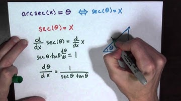 The derivative of arcsec(x)