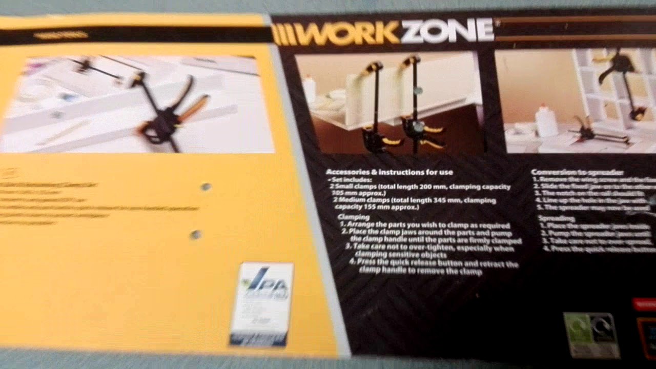 Aldi Workzone ratchet clamps YouTube