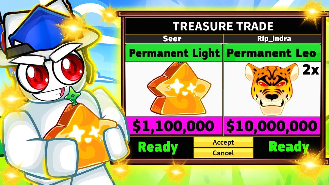 Trading PERMANENT LIGHT for 24 Hours in Blox Fruits 