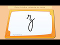 Crire lalphabet apprendre  crire la lettre z en minuscule en cursive