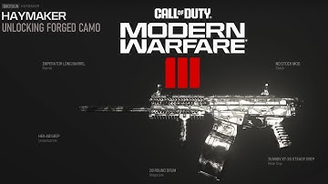 CALL OF DUTY - MODERN WARFARE 3 - UNLOCKING FORGED (PLATINUM) CAMO - HAYMAKER SHOTGUN