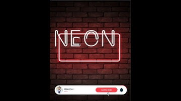 Neon Light Text Effect - Short Photoshop Tutorial
