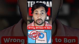 Telegram Ban in India? 😱 लाखों यूजर्स हुए परेशान #news #shorts