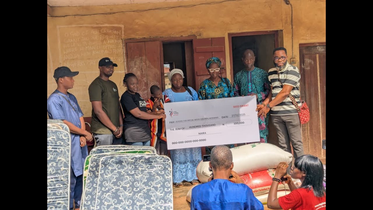 YTOP GLOBAL DONATES ITEMS WORTH OVER N1 MILLION TO MODAKEKE SCHOOL OF SCHOOL OF SPECIAL NEED