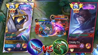 GLOBAL HELCURT VS GLOBAL PRO ROGER🤯🔥WHO IS THE KING OF DAMAGE IN LATE GAME? | Must Watch - MLBB