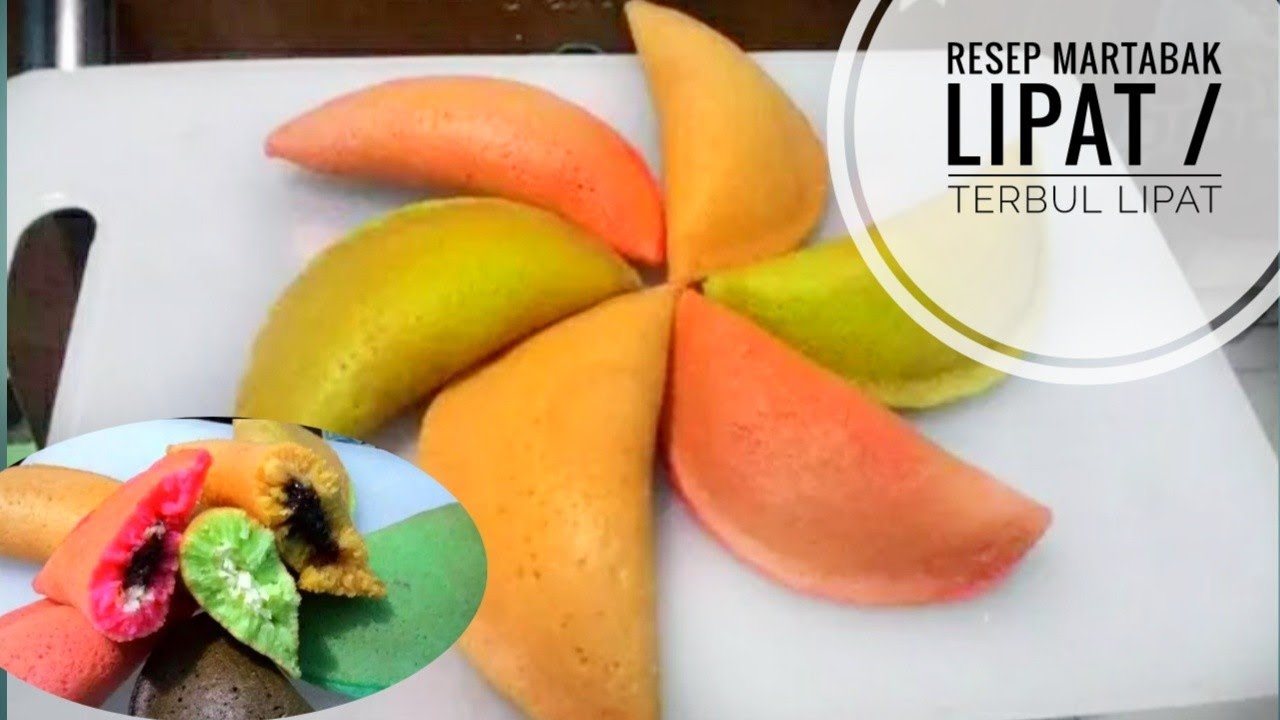 Resep Terbul Lipat Terang Bulan Lipat Warna Warni Martabak Lenggang Martabak Lipat Youtube