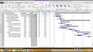 CRONOGRAMA DE OBRA PROGRAMADO VS EJECUTADO
