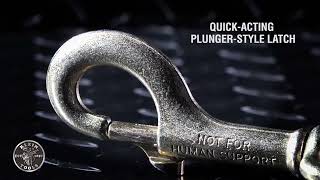 Watch the product video for Swivel Hook with Plunger Latch