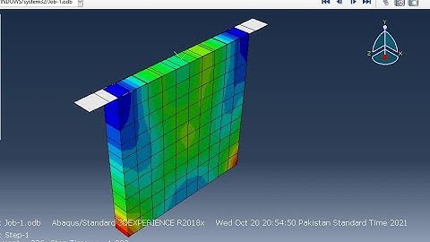 Brick wall design using Abaqus part III