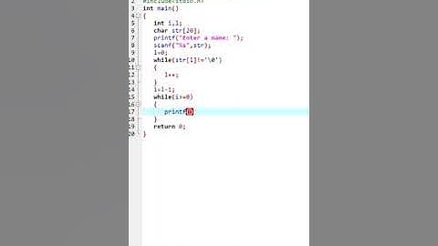 Reverse a string in C | @codingexplorer9465
