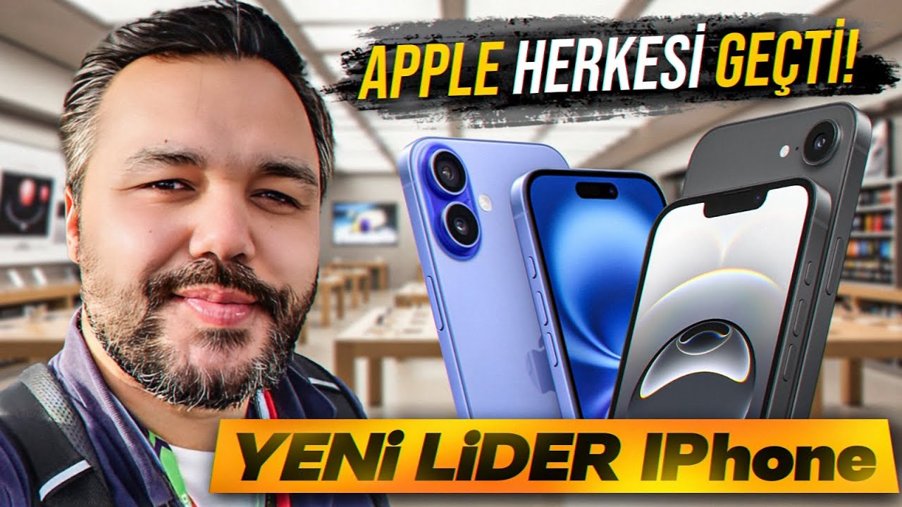 Apple herkesi geçti | Yeni lider iPhone oldu (iPhone 16e şaşırttı)