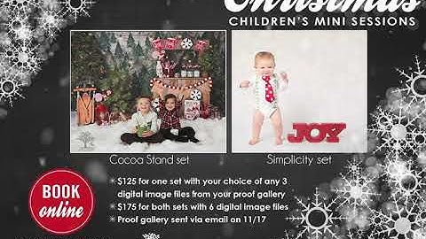 Sprout Studio Photography announcement video Christmas Mini Sessions Sarasota FL