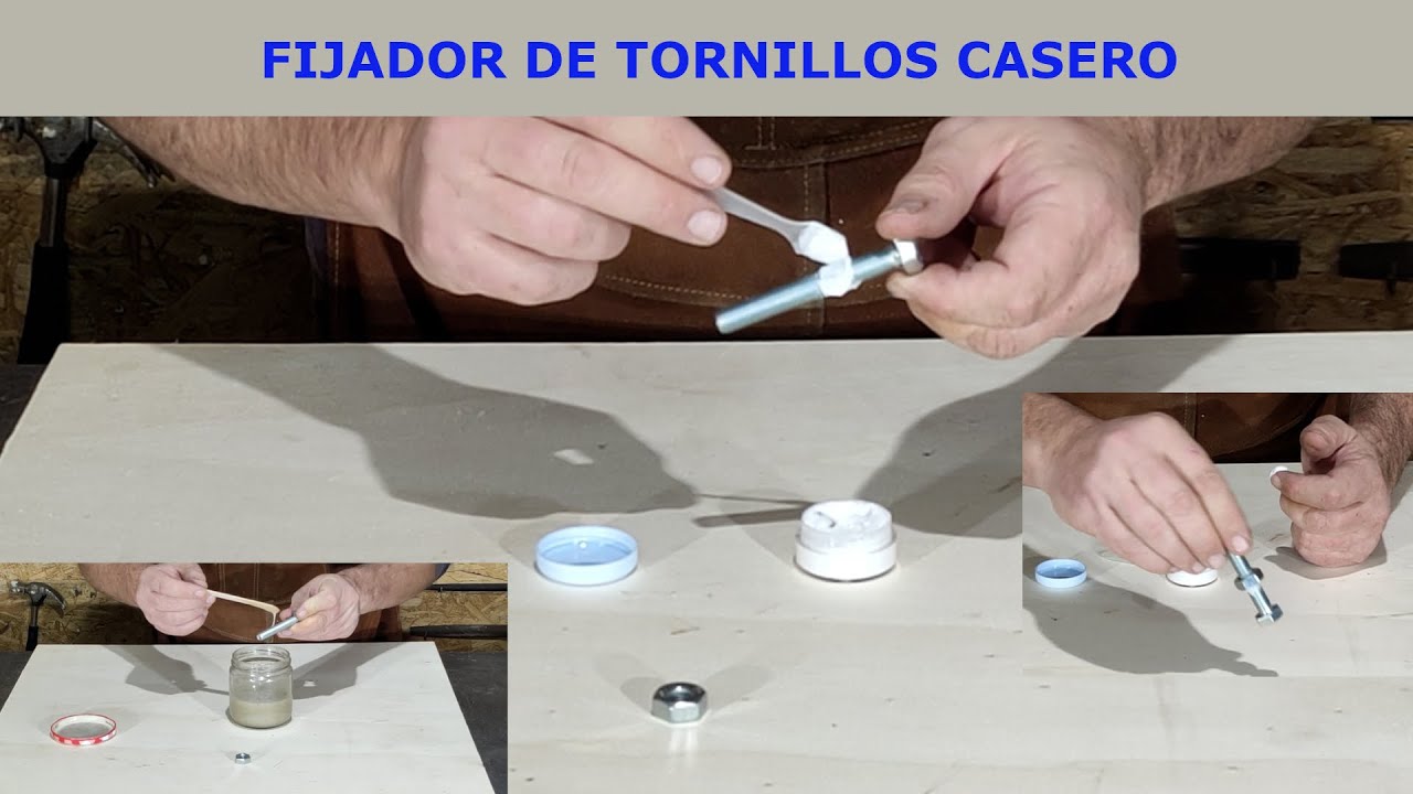 Fijador de tornillos casero (2 mezclas diferentes) 