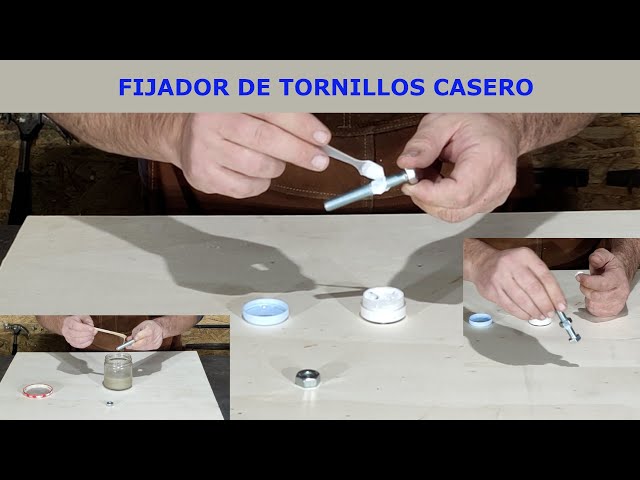 Fijador de tornillos casero (2 mezclas diferentes) 