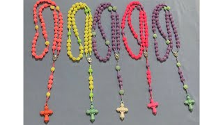 طريقة عمل المسبحة الوردية / How to make traditional rosary