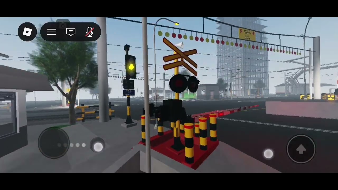 railroad​ crossing​ indonesian ตอนเช้า☀️