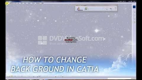 how to change background colour in catia v5