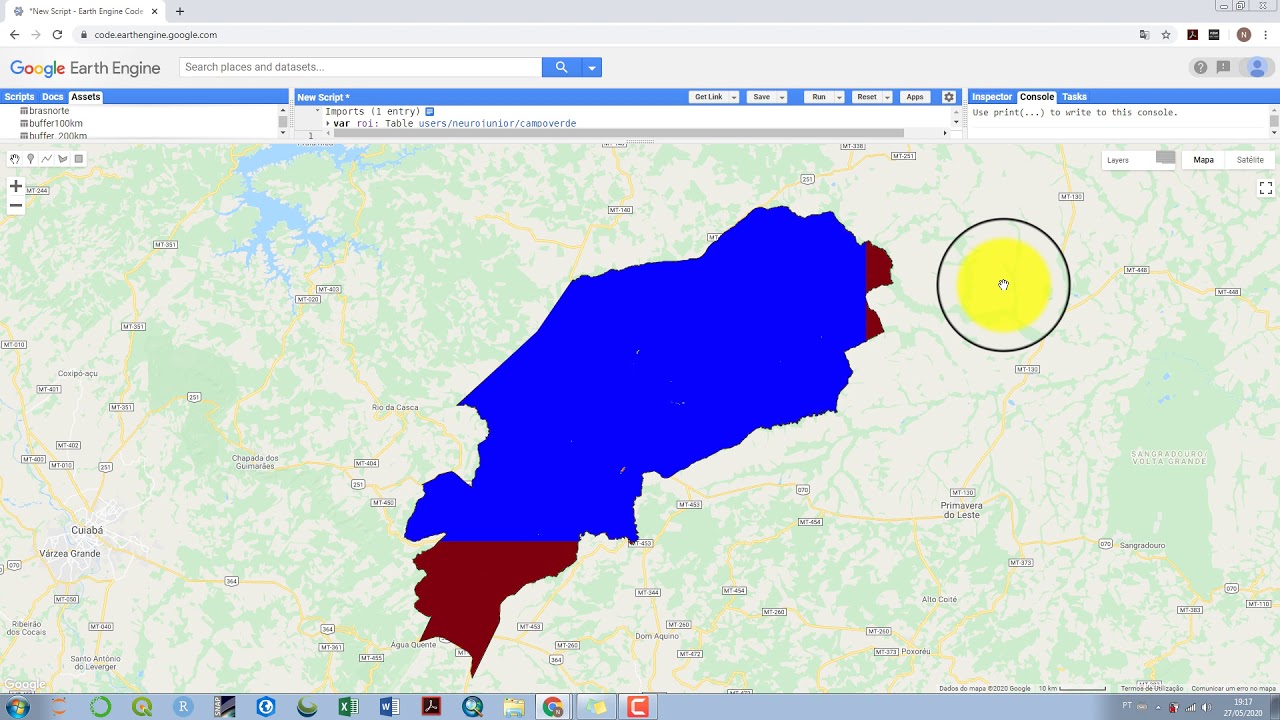 Sentinel 2 LA, visualização de índices e composições no Google Earth ...