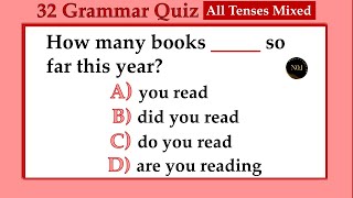 32 Grammar Mixed Quiz | All 12 Tenses test | Test your English | No.1 Quality English screenshot 5