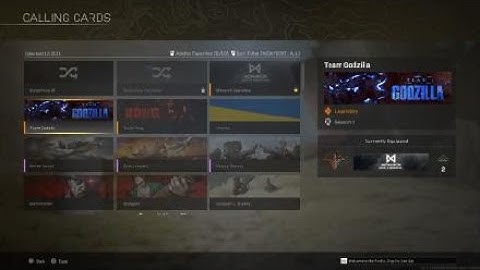 Call of Duty®: Modern Warfare® x godzilla vs kong free calling cards