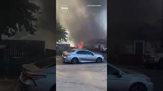 2 houses, 1 outbuilding damaged in Manteca fire #news #weather