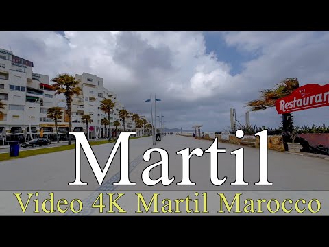 Martil | maroc | morocco | City of Martil | video 4K | walking | مدينة مرتيل | Virtual tours