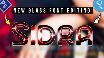 New Glass Font editing | how To Make Glass Font in Pixlab Ps Touch Like Photopea | Zarraq Creation