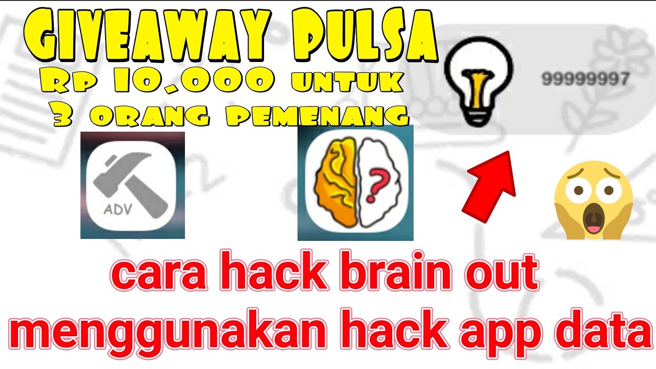 GIVEAWAY tutorial cara hack game brain out menggunakan  